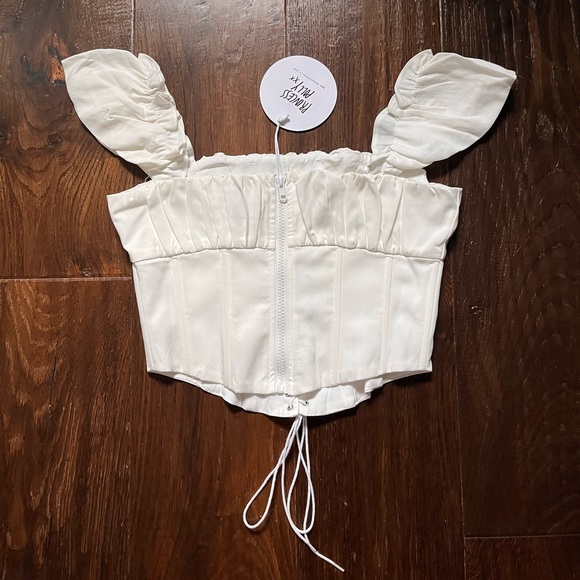 Princess Polly Harry Top White - Picture 3 of 4